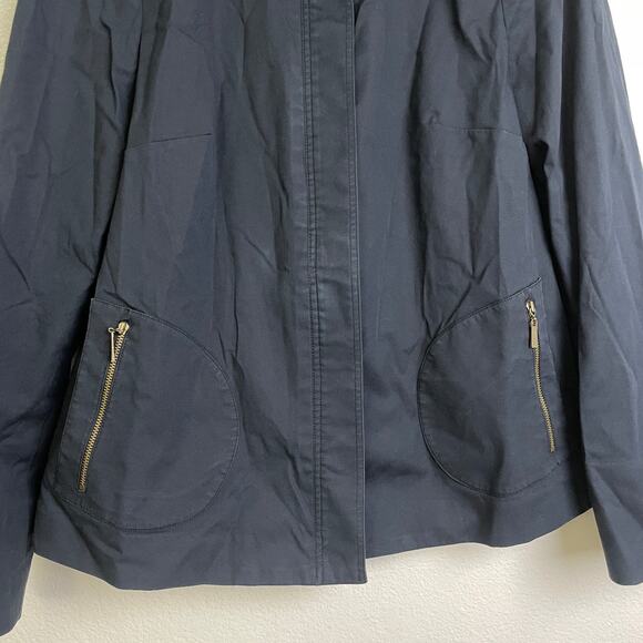 Nina McLemore Jacket Womens Size 10 Navy Button Up Outdoors Zip Pockets USA - Picture 4 of 7